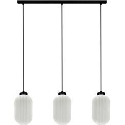 Kaja Vilar lampe suspendue 3x15 W blanc-noir K-5734