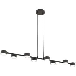 Emibig Megara lampe suspendue x12 W noir 1439/8