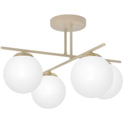 Kaja Savia plafonnier 4x10 W blanc-doré-beige K-5793