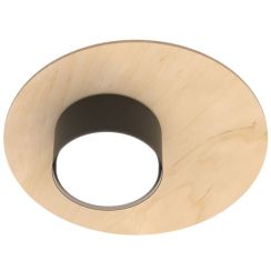 Emibig Pixo plafonnier 1x12 W noir-bois 1443/1