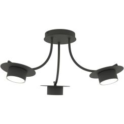 Emibig Enso plafonnier 3x12 W noir 1445/3