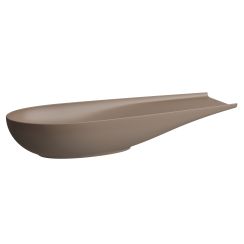 Laufen Il Bagno Alessi lavabo 100x38 cm ovale à poser marron/beige mat H8189741881121