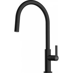 Franke Maris Slim J Pull-Out mitigeur de cuisine sur pied noir 115.0728.389