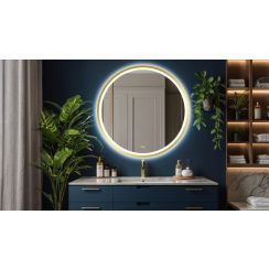 Venti Orion Gold miroir 80x80 cm circulaire avec éclairage oui doré 5905951180311