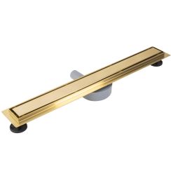 Rea Neox Pro odpływ liniowy 100 cm złoty szczotkowany REA-G2850