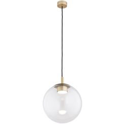 Argon Sacramento lampe suspendue 1x12 W transparent-doré 8828