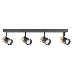 Zuma Line Fori plafonnier 4x50 W noir-doré OB-2204BD-4-BK