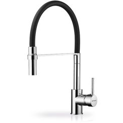 Pyramis Serina mitigeur de cuisine sur pied chrome-noir 090939801