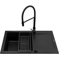 Pyramis Mido évier avec mitigeur noir/noire 070176502S