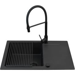 Pyramis Keros évier avec mitigeur noir/noire 070247001S