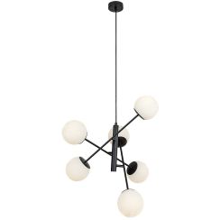 Rabalux Meduza plafonnier 6x20 W blanc-noir 72194