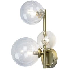 Rabalux Aslov applique murale 3x28 W transparent-doré 71299