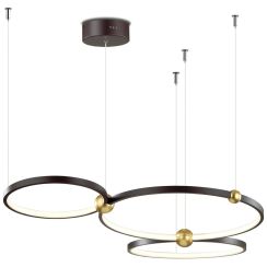 Altavola Design Aurora lampe suspendue 3x63 W noir-doré LA111/P_50_3k_black_dimm
