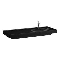 Laufen Meda lavabo 120x46 cm rectangulaire de meuble noir mat H8171197161041