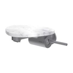 Laufen Ada mitigeur de lavabo encastrée blanc-acier HF506726505060
