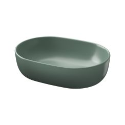Cersanit Moduo lavabo 50x35.5 cm ovale à poser vert mat K116-130
