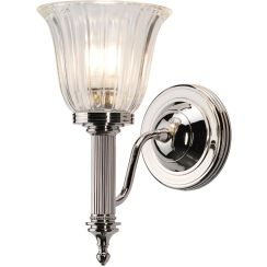 Elstead Lighting Carroll applique murale 1x3 W nickel BATH-CARROLL1-PN