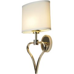 Elstead Lighting Falmouth applique murale 2x3 W blanc-doré BATH-FALMOUTH-FG