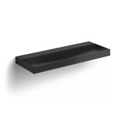 Clou New Wash Me lavabo 110x42 cm rectangulaire classique-à poser noir CL/02.30438