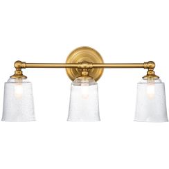Elstead Lighting Huguenot Lake applique murale 3x3 W laiton FE-HUGOLAKE3BATH-BB