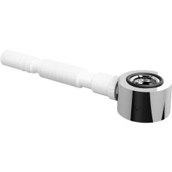 Clou siphon de lavabo tubulaire chrome CL/06.53021
