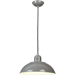 Elstead Lighting Franklin lampe suspendue 1x60 W gris/cendre FRANKLIN-P-GY