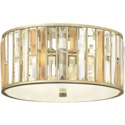 Elstead Lighting Gemma plafonnier 3x60 W argenté HK-GEMMA-F-SL