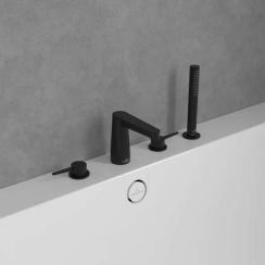 Villeroy & Boch Conum mitigeur bain-douche pour baignoire noir TVT127002000K5