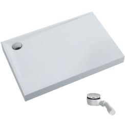 Schedpol Solido receveur de douche rectangulaire avec siphon 100x80 cm blanc 3.1465