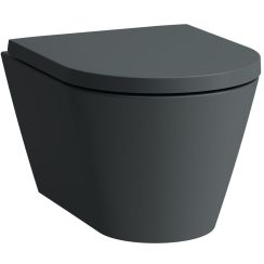 Laufen Kartell miska WC wisząca bez kołnierza grafitowy mat H8203337580001