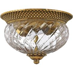 Elstead Lighting Plantation plafonnier 2x60 W laiton HK-PLANTATION-FS-BB
