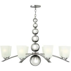 Elstead Lighting Zelda lampe suspendue x60 W nickel HK-ZELDA8-PN