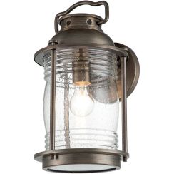 Elstead Lighting Ashland Bay applique murale 1x60 W marron KL-ASHLANDBAY2-L-BU