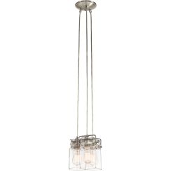 Elstead Lighting Brinley lampe suspendue 3x60 W nickel KL-BRINLEY3-NI