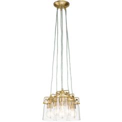Elstead Lighting Brinley lampe suspendue 6x60 W laiton KL-BRINLEY6-BB