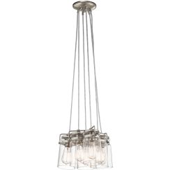 Elstead Lighting Brinley lampe suspendue 6x60 W nickel KL-BRINLEY6-NI
