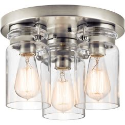 Elstead Lighting Brinley plafonnier 3x60 W nickel KL-BRINLEY-F-NI