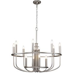 Elstead Lighting Capitol Hill lampe suspendue x40 W nickel KL-CAPITOL-HILL12-BN