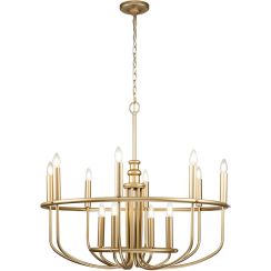 Elstead Lighting Capitol Hill lampe suspendue x40 W laiton KL-CAPITOL-HILL12-PNBR