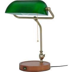 Kaja Bank lampe de table 1x15 W vert K-MT-208