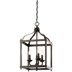 Elstead Lighting Larkin lampe suspendue 3x60 W marron KL-LARKIN-P-M-OZ
