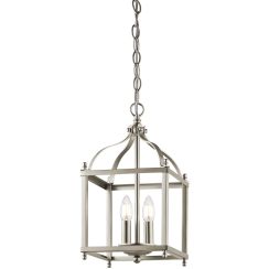Elstead Lighting Larkin lampe suspendue 2x60 W nickel KL-LARKIN-P-S-NI