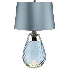 Elstead Lighting Lena lampe de table 1x60 W bleu LENA-TL-S-BLUE