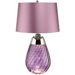Elstead Lighting Lena lampe de table 1x60 W violet LENA-TL-S-PLUM