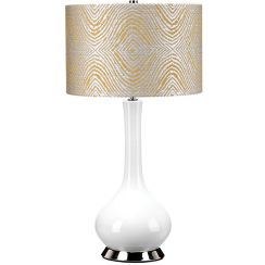 Elstead Lighting Milo lampe de table 1x60 W blanc-gris-nickel-jaune MILO-PN-TL-PSM