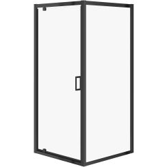 Cersanit Arteco kabina prysznicowa 90x90 cm kwadratowa czarny mat/szkło przezroczyste S913-016