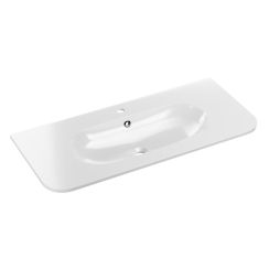 Comad Pure umywalka 100x46 cm półokrągła meblowa biała PURE WHITE GLOSS UM 100-46