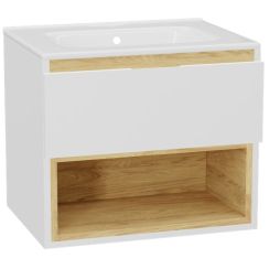 Set corps de meuble Excellent Tuto 2.0 MLEX.2171.600.WHBL, lavabo Excellent Pik CEEX.6517.600.WH, MLEX.2151.600.01.WH