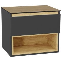Set corps de meuble Excellent Tuto 2.0 MLEX.2171.600.GRBL, plan de travail suspendu Excellent Tuto 2.0 MLEX.2116.600.BL, MLEX.2151.600.01.GR
