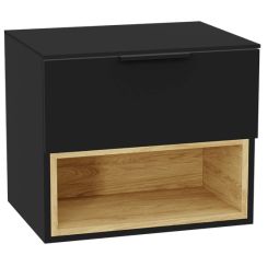 Set corps de meuble Excellent Tuto 2.0 MLEX.2171.600.BKBL, plan de travail suspendu Excellent Tuto 2.0 MLEX.2111.600.BK, MLEX.2151.600.02.BK